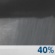 Wednesday Night: A chance of showers.  Cloudy, with a low around 60. North wind around 5 mph.  Chance of precipitation is 40%. New precipitation amounts of less than a tenth of an inch possible. 